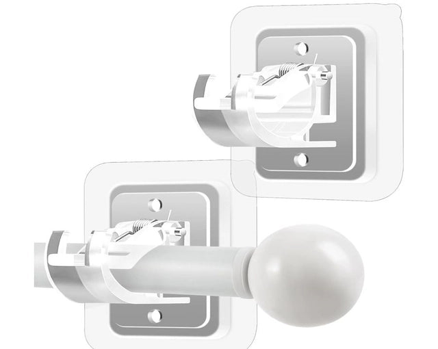 Self Adhesive Curtain Rod Holder Without Drill-(pack of 4)