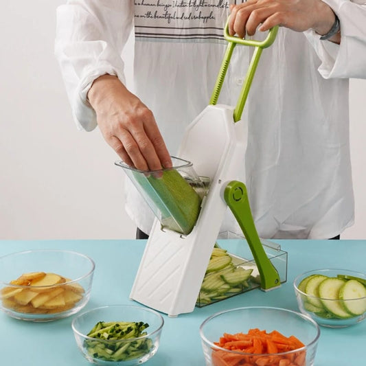 4 In 1 Mandoline Slicer ,Vegetable Cutter, Safe Food Chopper - Safe Chef Pro